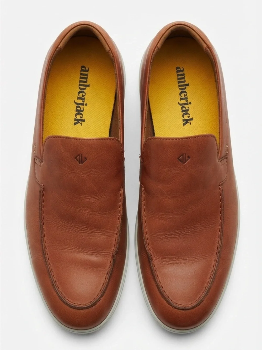 Amberjack “The Loafer” Honey Brown Leather Slip-On Loafers -Men’s
